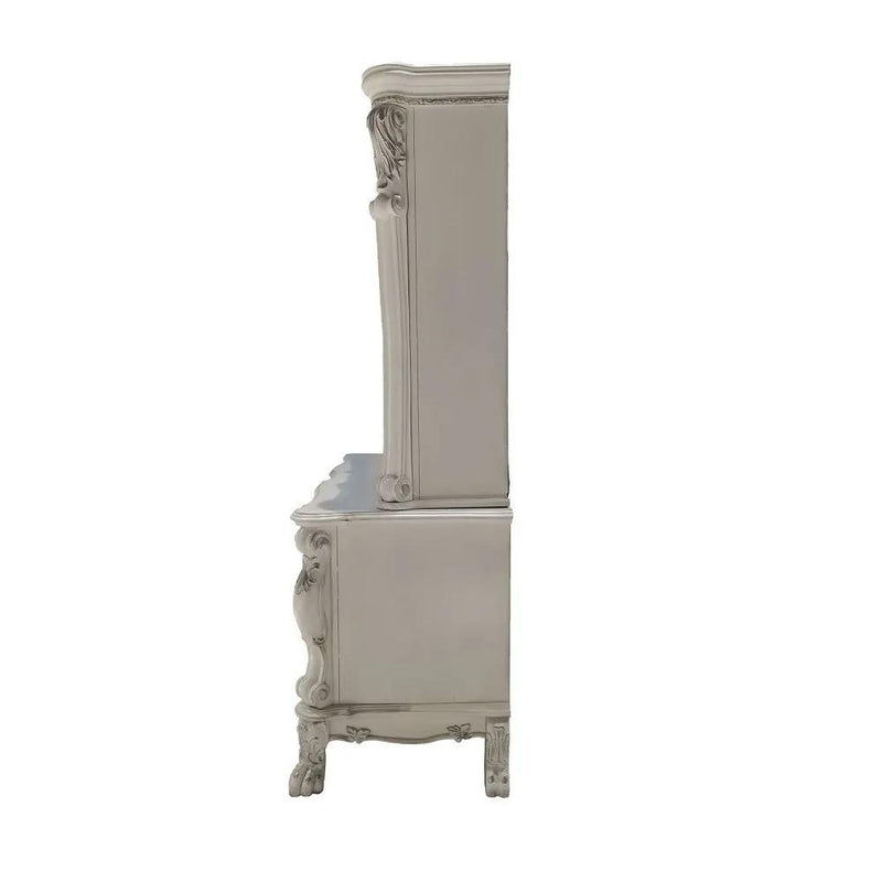 Dresden - Computer Desk & Hutch - Bone White by Unique Piece Furniture