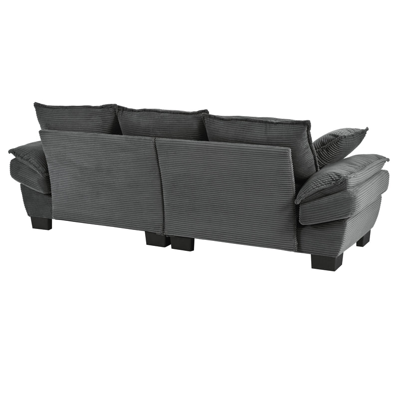 U-Style 85.4" Modern Curved Sofa by HouseOfZazla