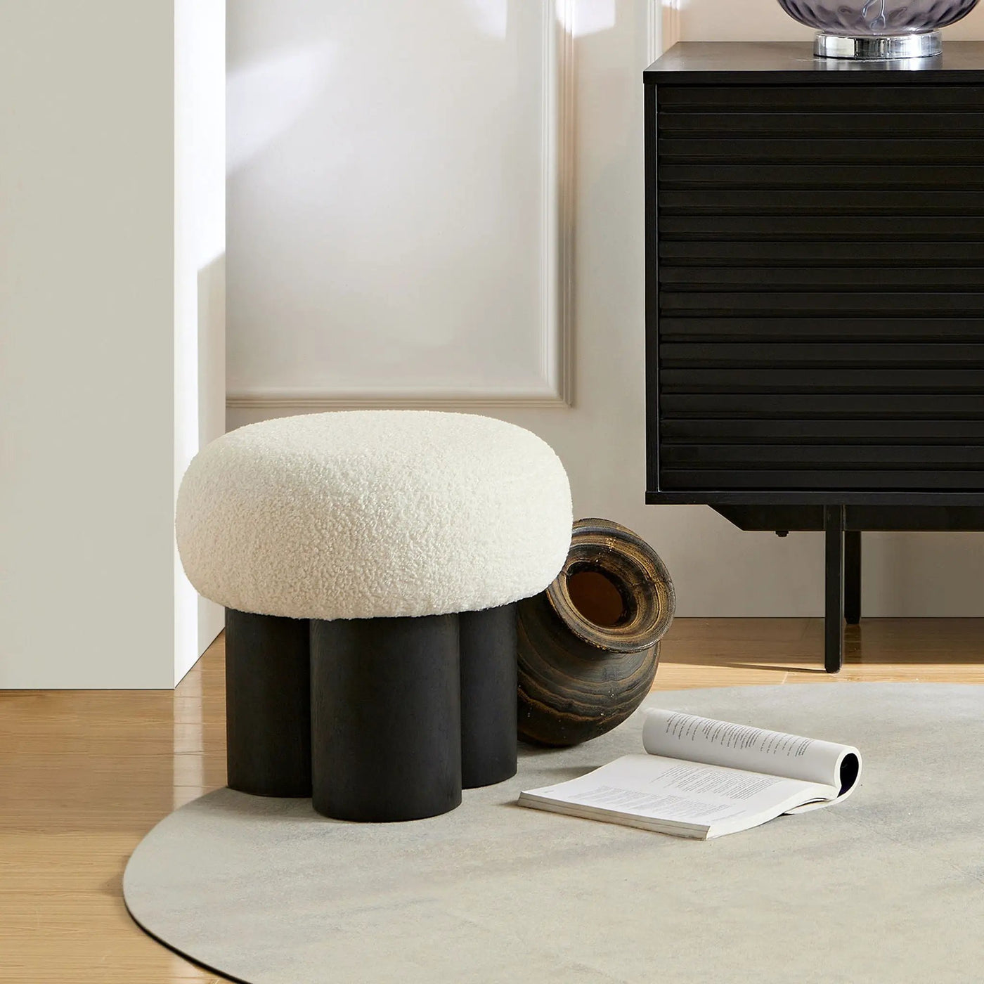 Versatile Mushroom Stool With Cushion by HouseOfZazla