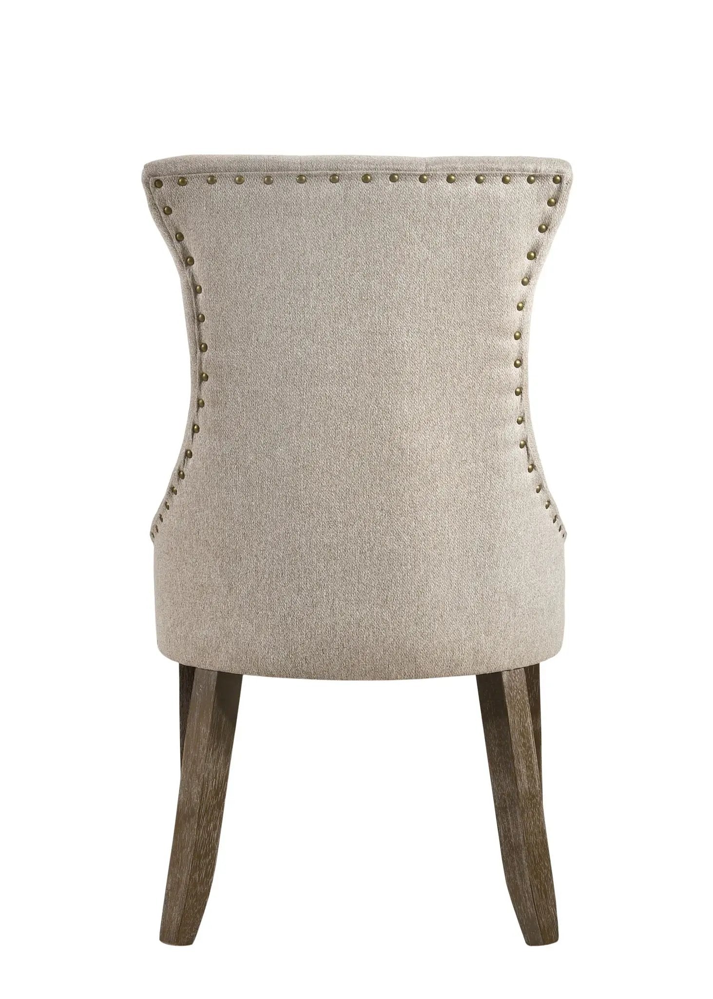Gabrian - Two Tone Reclaimed Side Chair (Set of 2) - Beige / Gray by HouseOfZazla