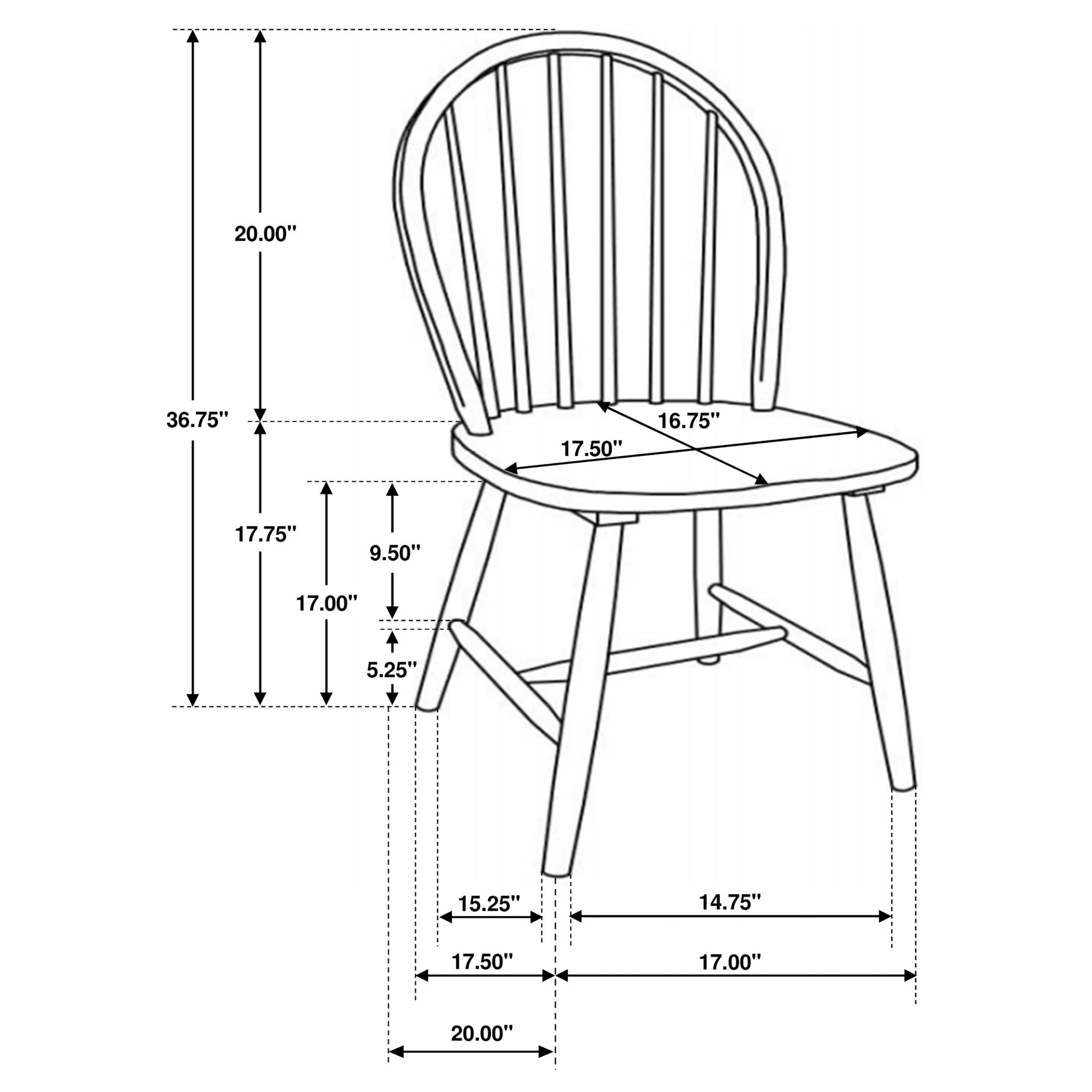Greer - 5 Piece Dining Set With Drop Down Leaf Table And Curved Back Chairs - White by HouseOfZazla