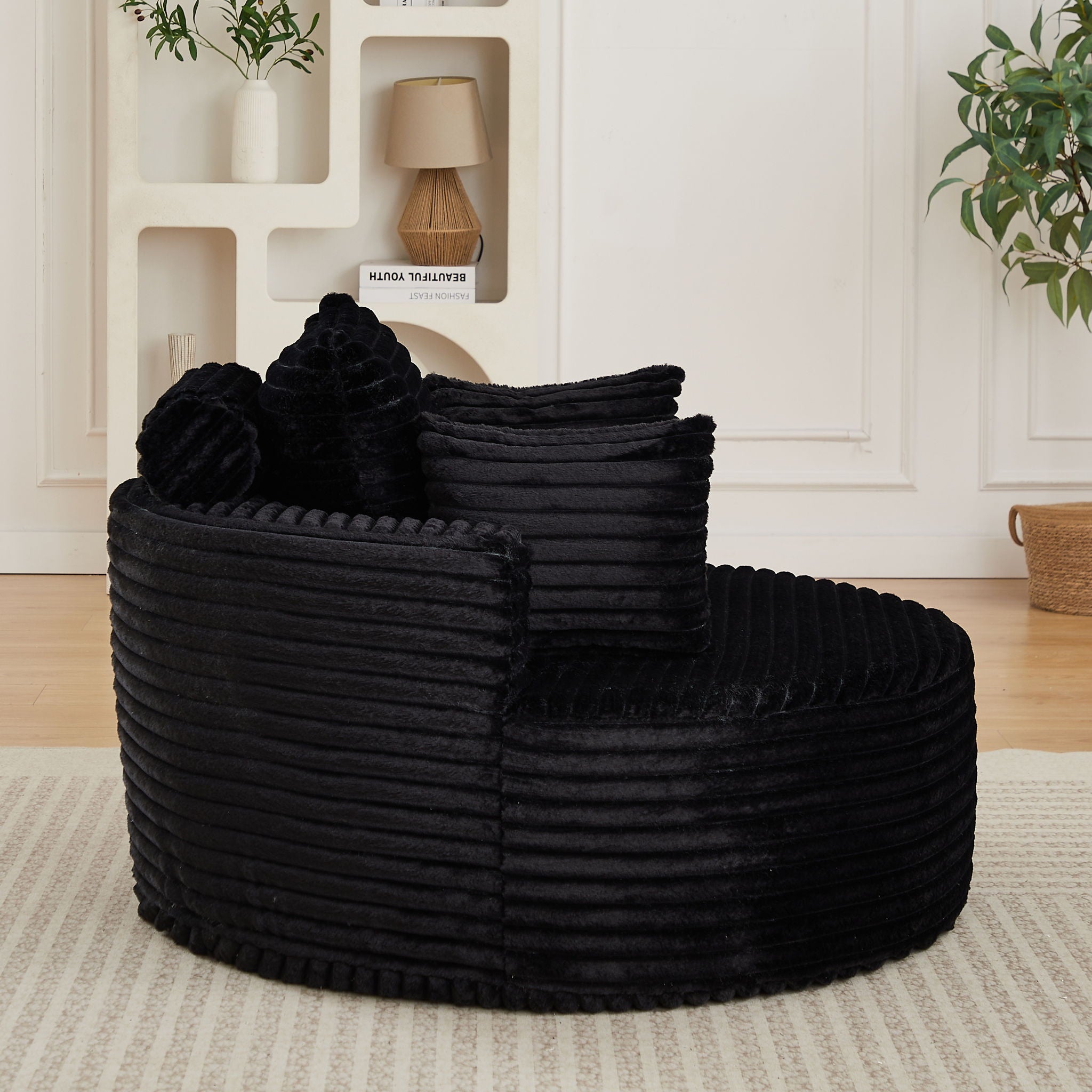 Modern Single Sofa With Backrest Pillow For Living Room by HouseOfZazla