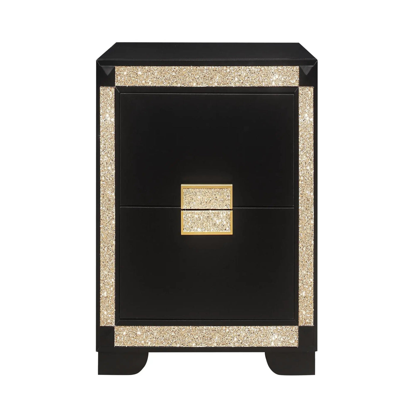 Lively - Bedroom Set With Glitter Detail And Padded Headboard by Unique Piece Furniture