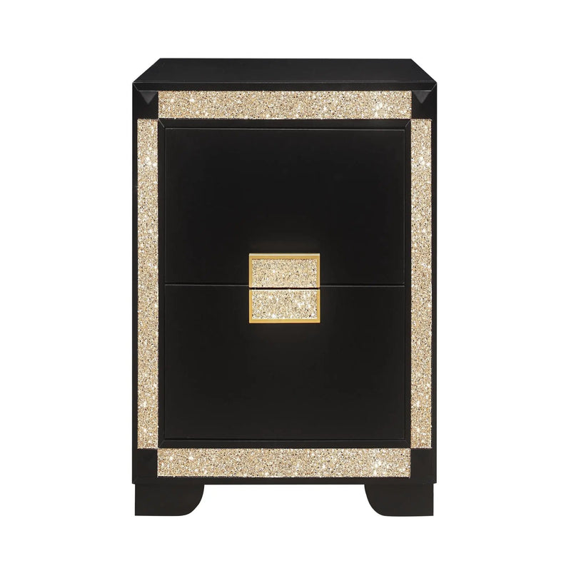 Lively - Bedroom Set With Glitter Detail And Padded Headboard by Unique Piece Furniture