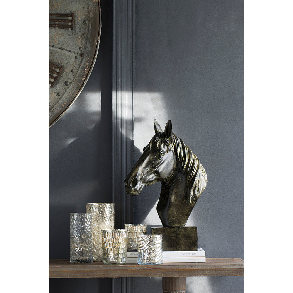 13x5.7x15.8 Equine Sculpture On Base by HouseOfZazla