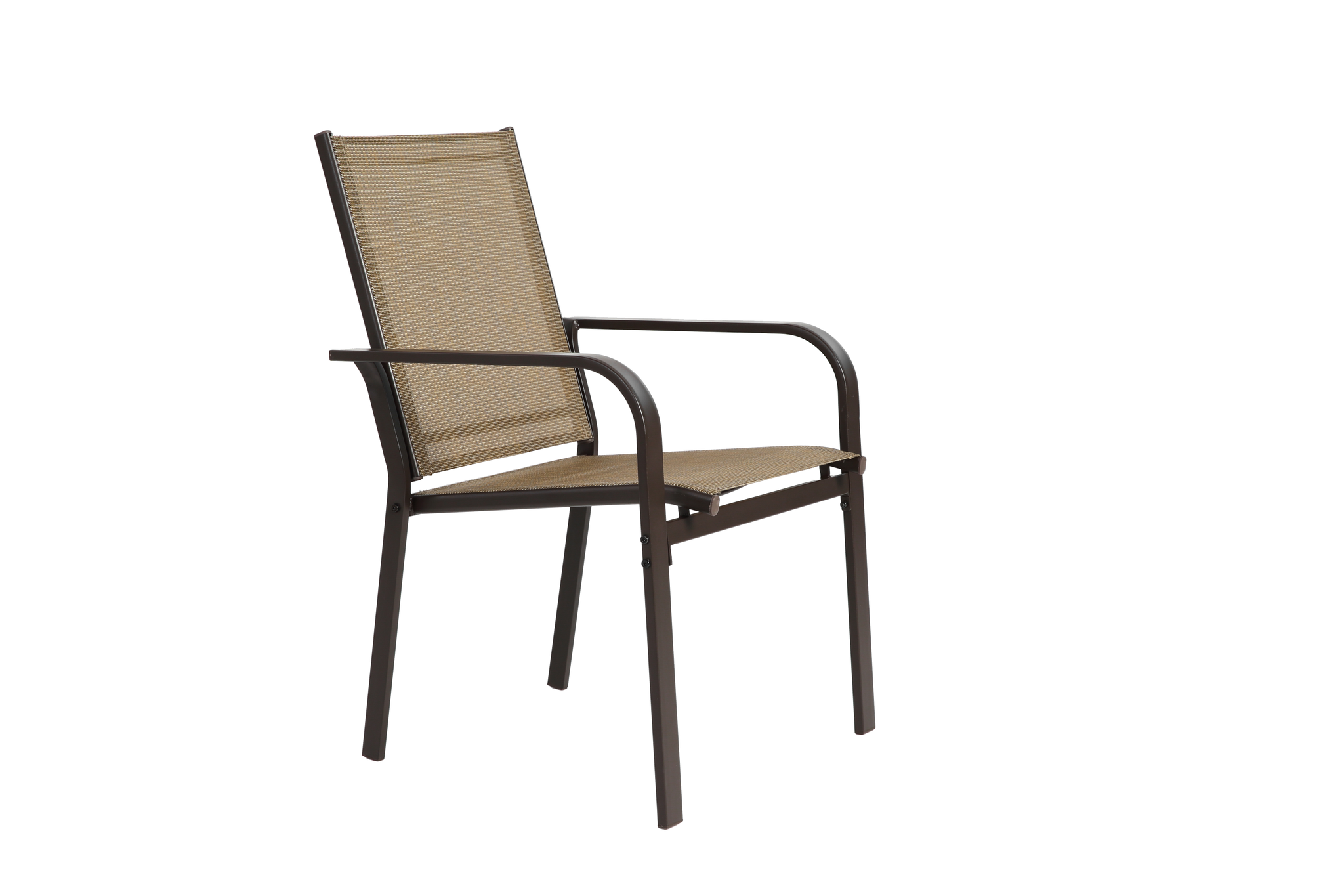 7 Pieces Patio Dining Set with Rectangular Table and 6 Textilene Chairs by HouseOfZazla