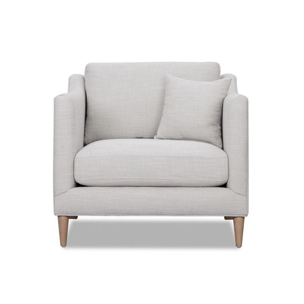 Chair With High Track Arms - Beige