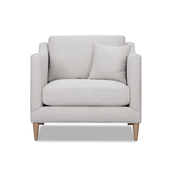 Chair With High Track Arms - Beige