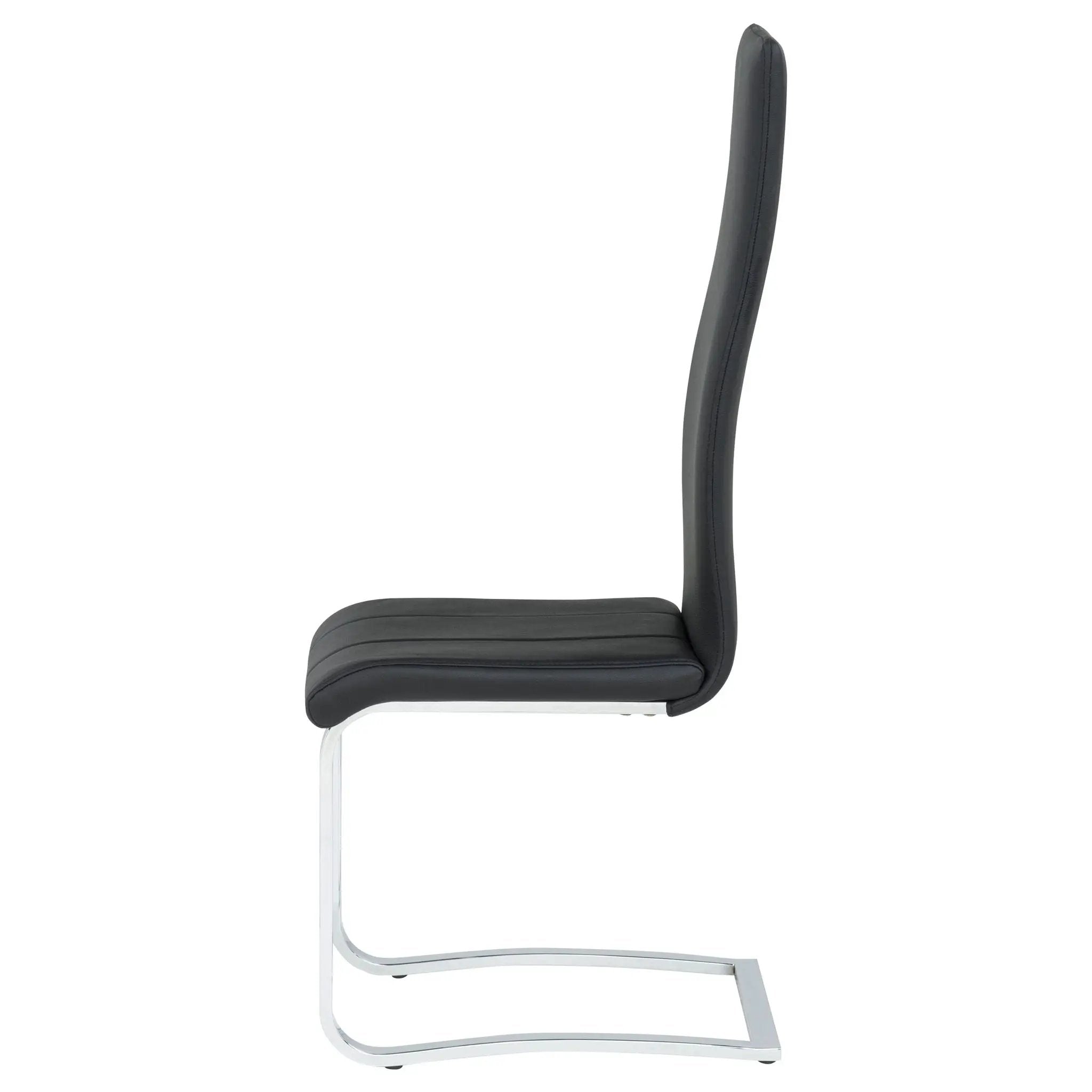 Montclair Upholstered Dining Side Chair Black (Set of 4) by Unique Piece Furniture