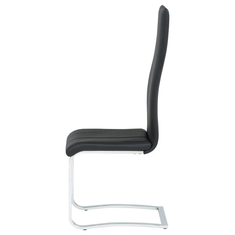 Montclair Upholstered Dining Side Chair Black (Set of 4) by Unique Piece Furniture