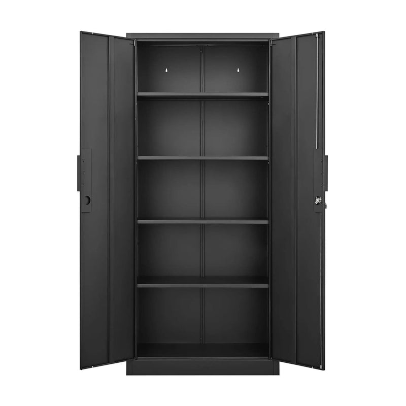 2 Door File Cabinet With Lock, 4 Adjustable Shelves, Heavy-Duty by Unique Piece Furniture