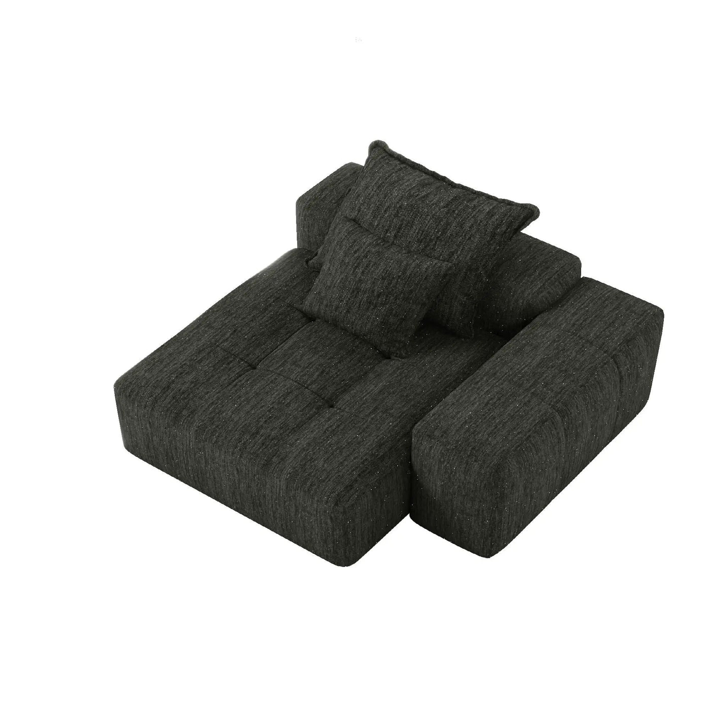 Modern Oversized Modular Sectional Sofa with Sparkling Chenille Fabric by HouseOfZazla