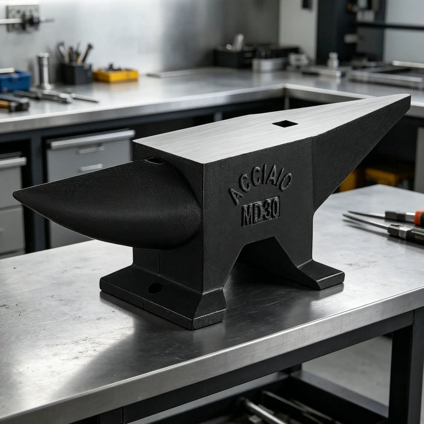 Heavy Duty Cast Steel Anvil, 22 Lbs Single Horn With Large Countertop, High Hardness For smithing by HouseOfZazla