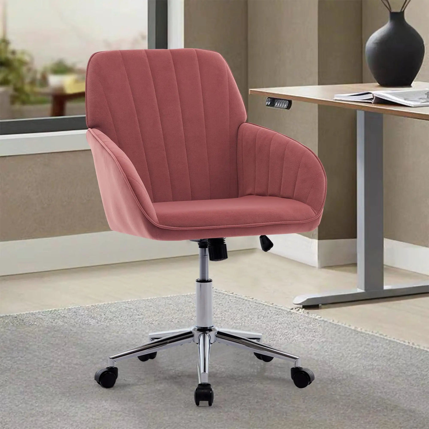 Adjustable Ergonomic Office Chair, Swivel Backrest Seat by HouseOfZazla