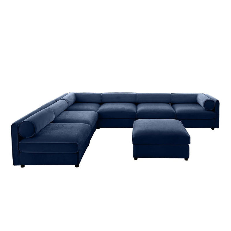 Modern Modular Sectional Sofa With Storag, Contemporary Cylindrical Design by Unique Piece Furniture
