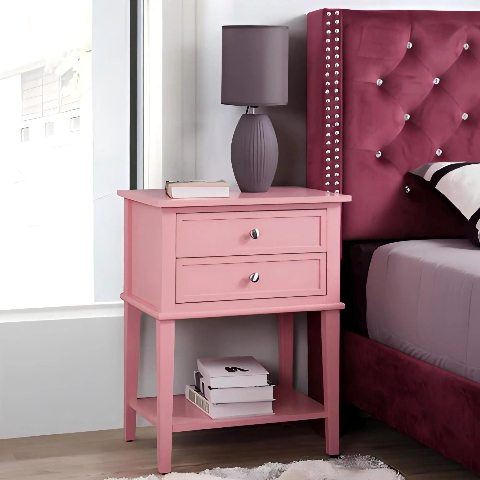 Vibrant Contemporary Nightstand by HouseOfZazla