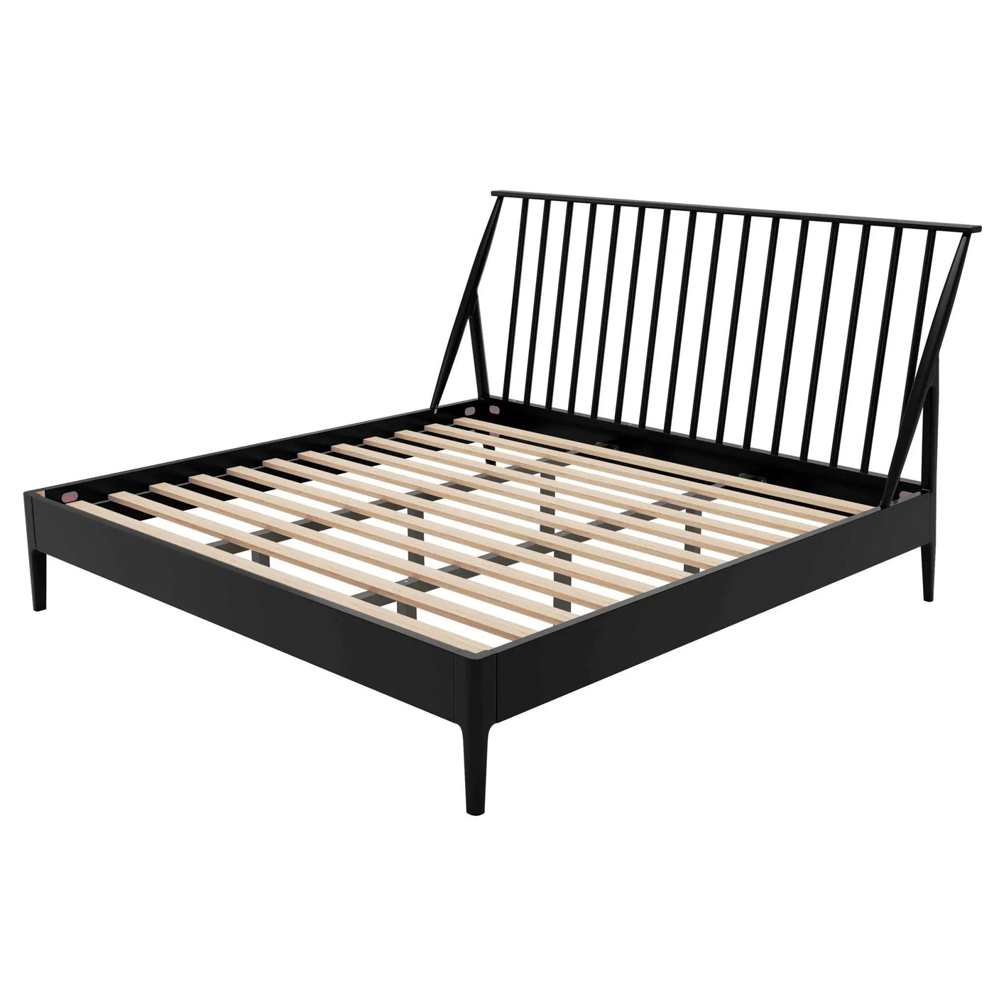 Bohemian Platform Bed With Tall Headboard by HouseOfZazla