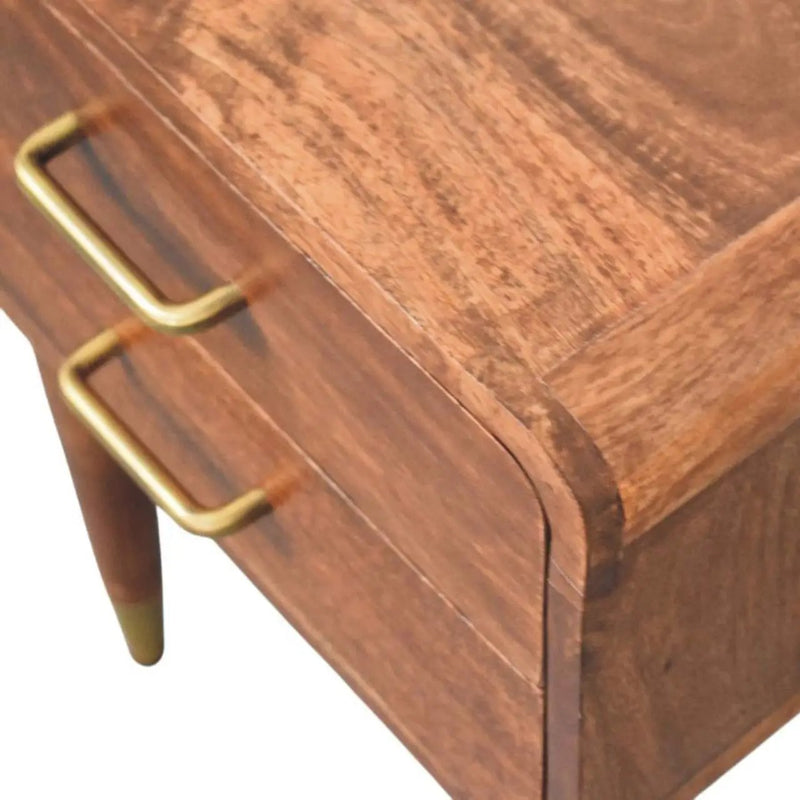 Solid Wood Astor 2-Drawer Nightstand by HouseOfZazla