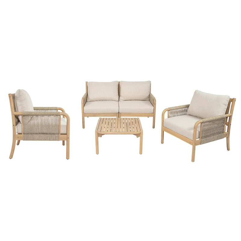 Casper Outdoor 5-Pieces Chat Set by HouseOfZazla