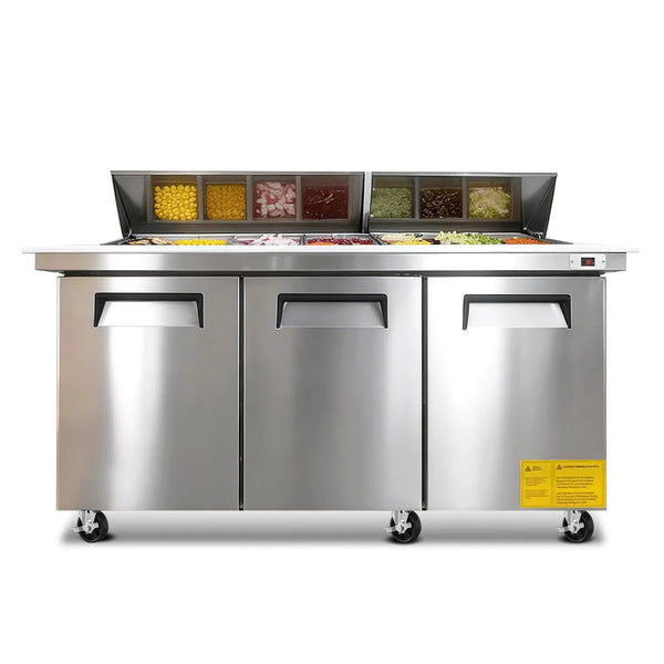 Orikool 72M IN Commercial Refrigerators Sandwich & Salad Prep Table