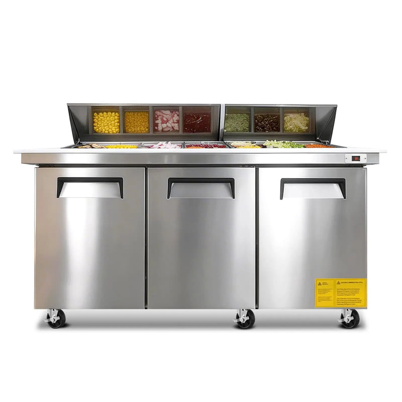 Orikool 72M IN Commercial Refrigerators Sandwich & Salad Prep Table by HouseOfZazla