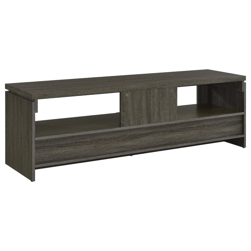 Elkton 2-drawer Engineered Wood 59-inch TV Stand Weathered Grey by Unique Piece Furniture