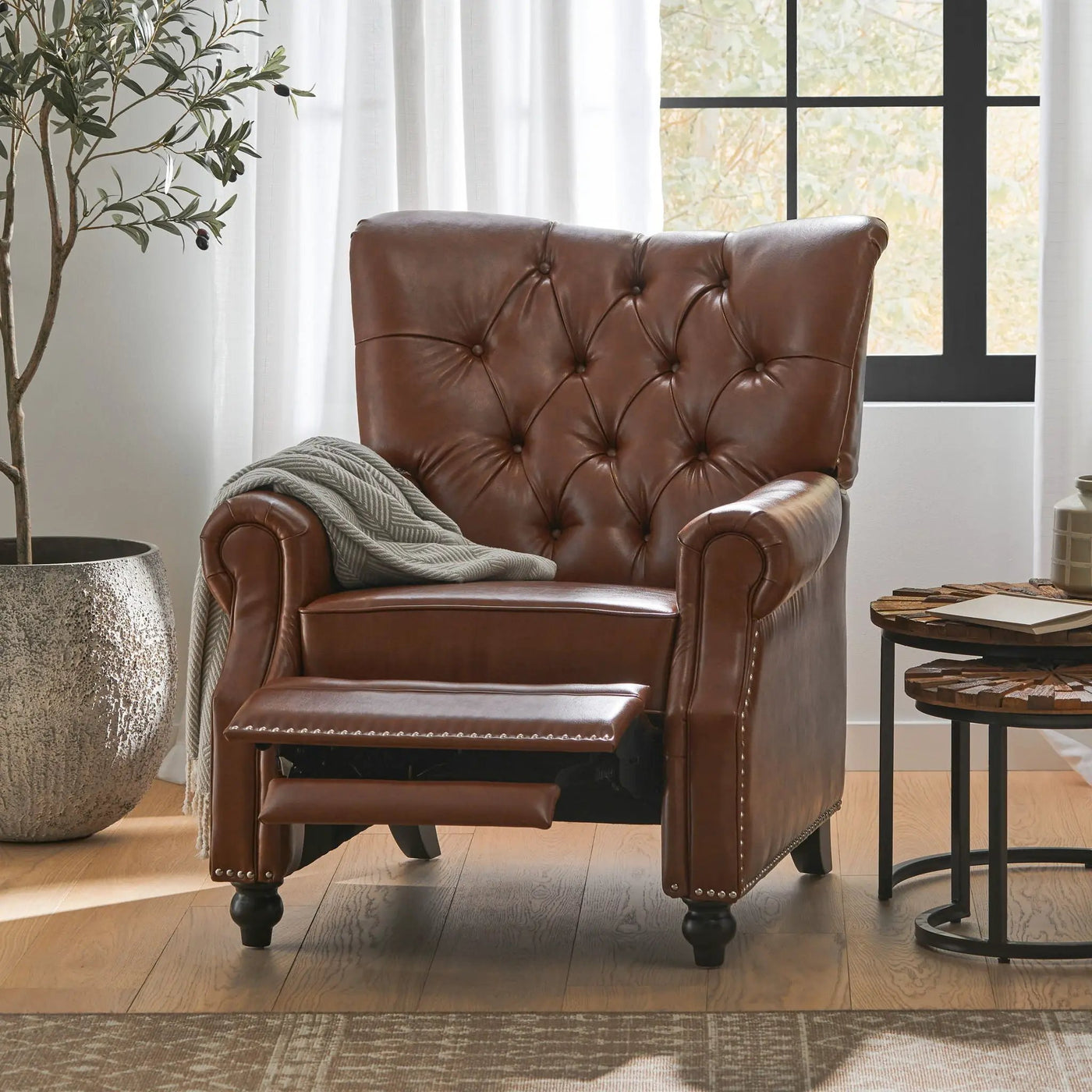 Welch Contemporary Tufted Pushback Recliner by HouseOfZazla