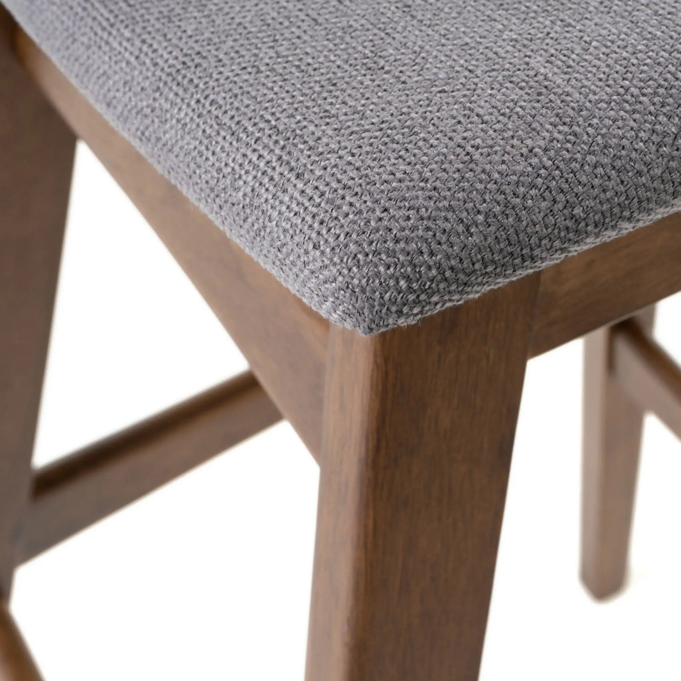 Mid Century Modern Bar Stool Set With Upholstered Seating by HouseOfZazla