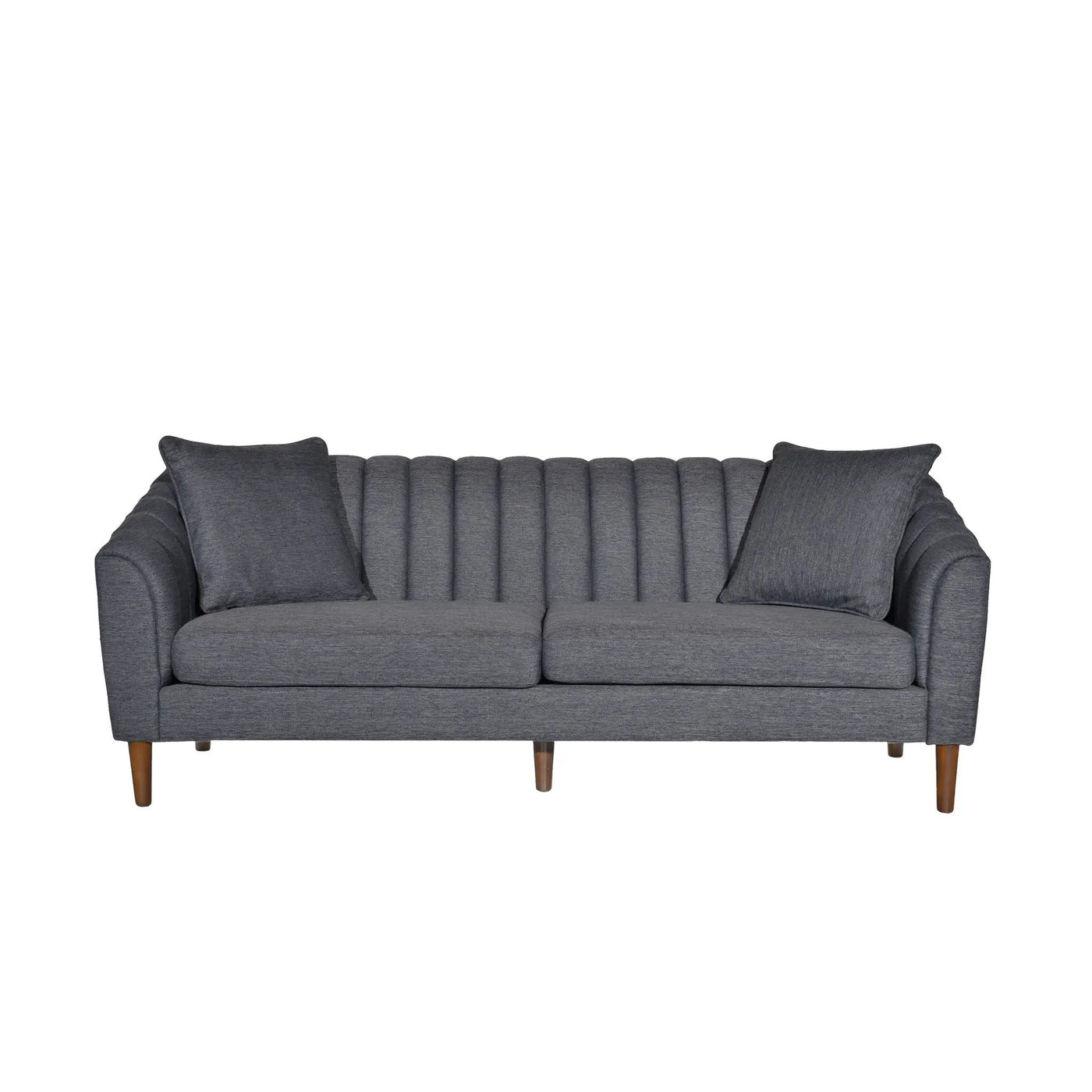 Contemporary 3 Seater Sofa With Plush Accents by HouseOfZazla