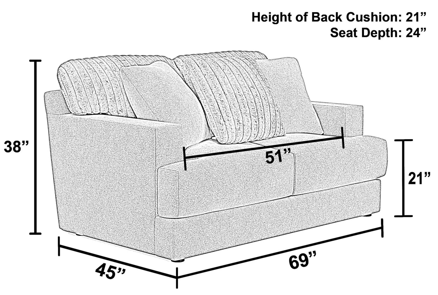 Eagan - Loveseat by Unique Piece Furniture