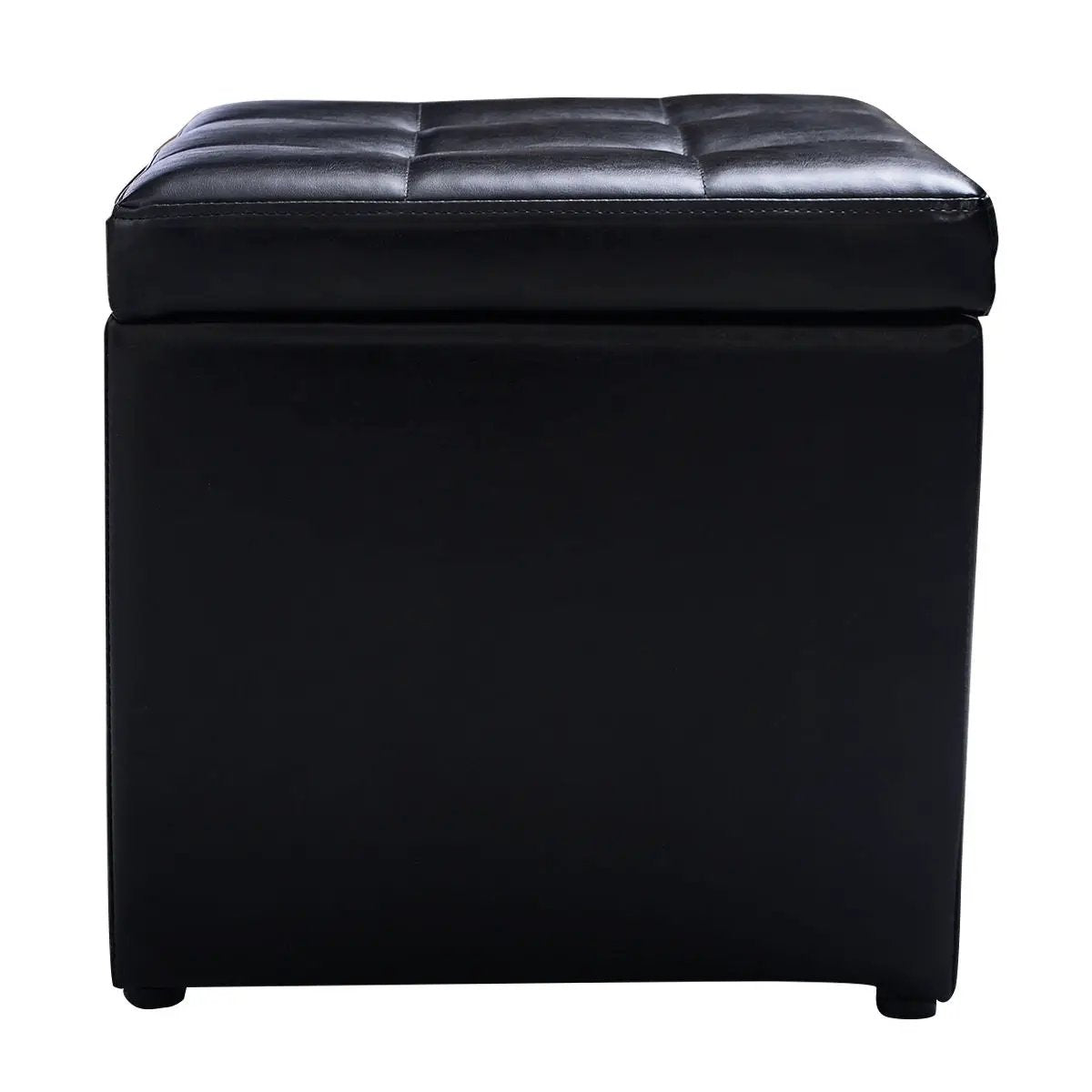 Foldable Cube Ottoman Pouffe Storage Seat by DirectDeals