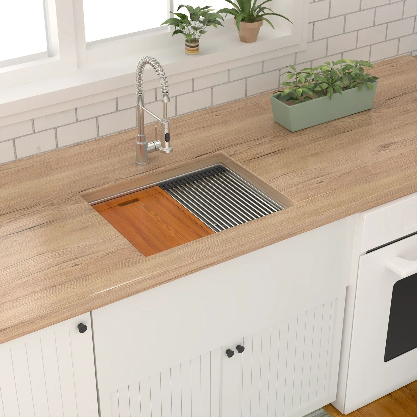 Laundry Workstation Undermount Utility Sink, Deep Single Bowl by HouseOfZazla