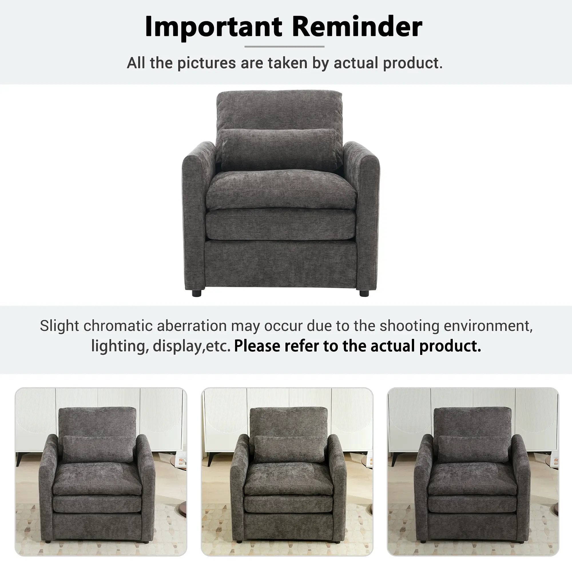 Cozy Upholstered Cushion Armchair For Living Room by HouseOfZazla