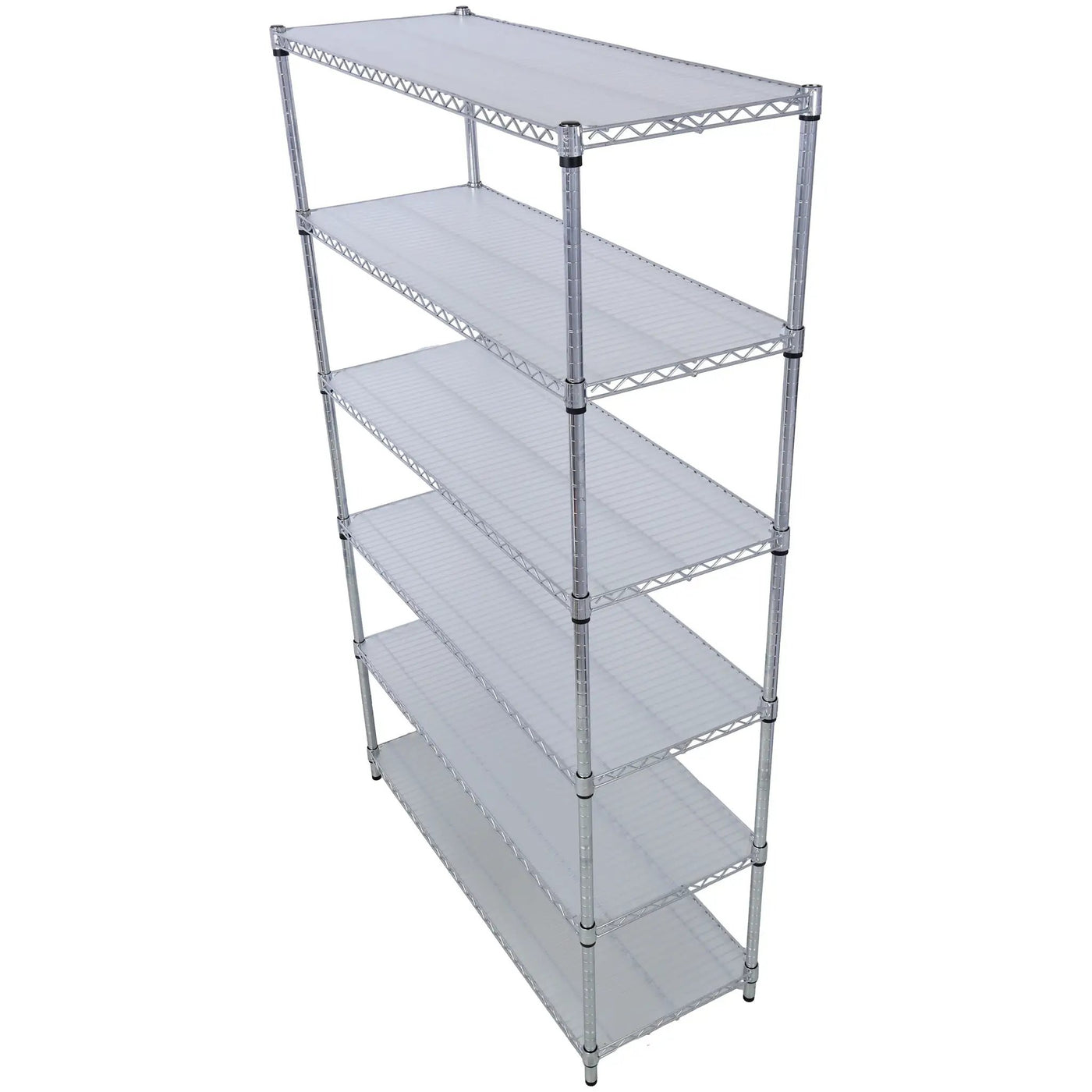 6 Tier 6000Lbs Capacity Nsf Metal Shelf Wire Shelving Unit, Heavy Duty Adjustable Storage Rack With Wheels & Shelf Liners For Commercial Grade Utility Steel Storage Rack by Unique Piece Furniture
