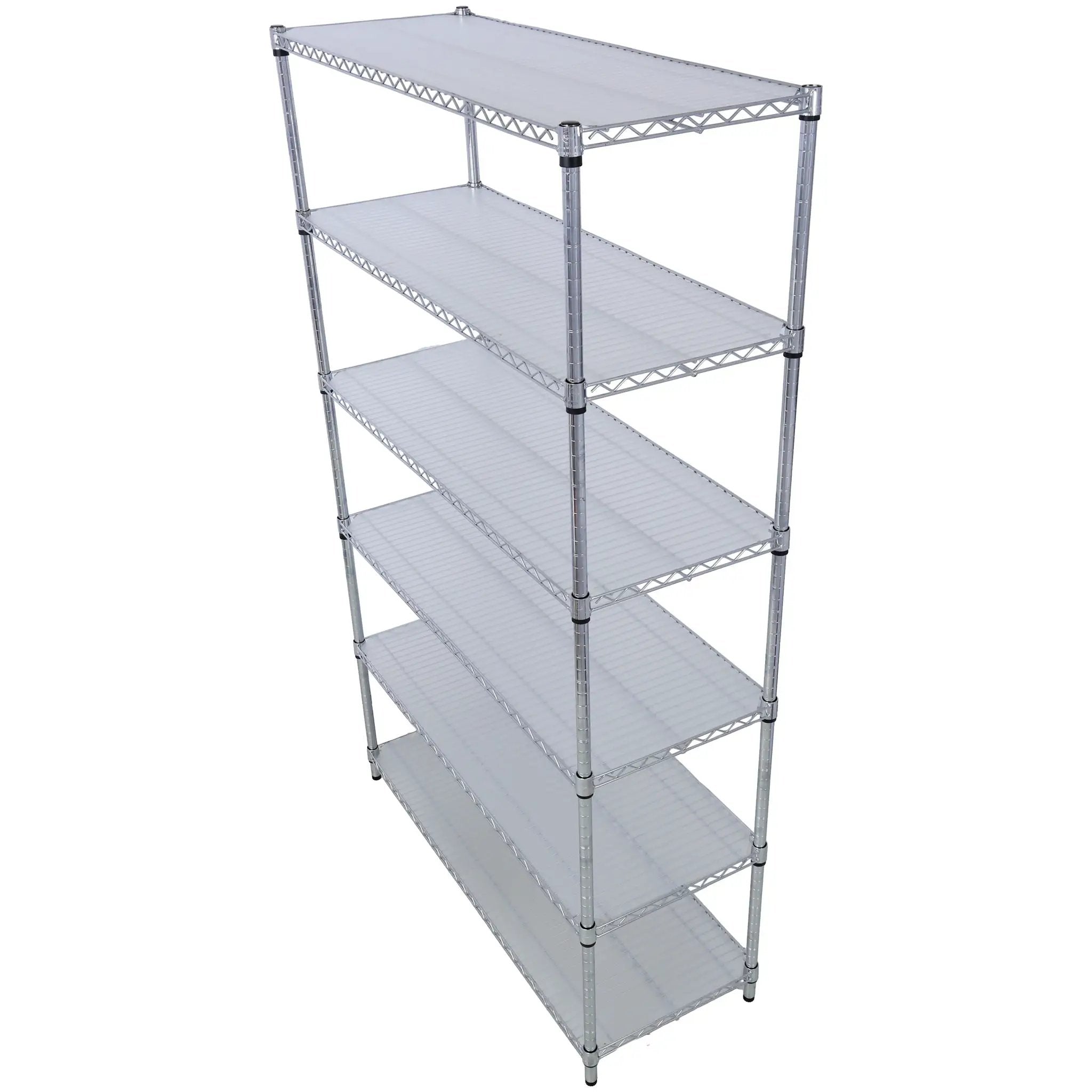 6 Tier 6000Lbs Capacity Nsf Metal Shelf Wire Shelving Unit, Heavy Duty Adjustable Storage Rack With Wheels & Shelf Liners For Commercial Grade Utility Steel Storage Rack by HouseOfZazla