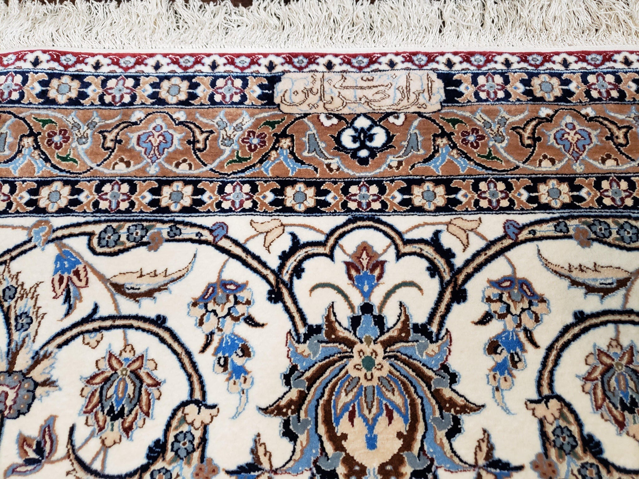 Persian Nain Rug 11x15 – Wool on Silk, Hand-Knotted, Signed Masterpiece by Jewel Rugs