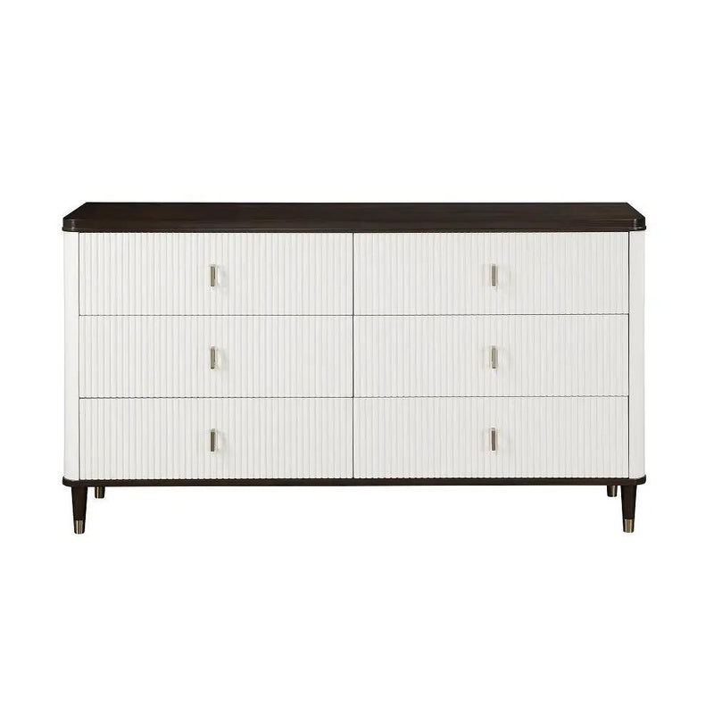 Carena - Dresser With Jewelry Tray - White & Brown by Unique Piece Furniture