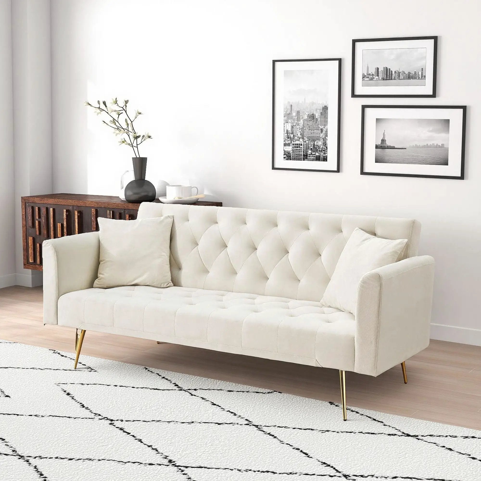 Convertible Double Folding Living Room Sofa Bed by Unique Piece Furniture