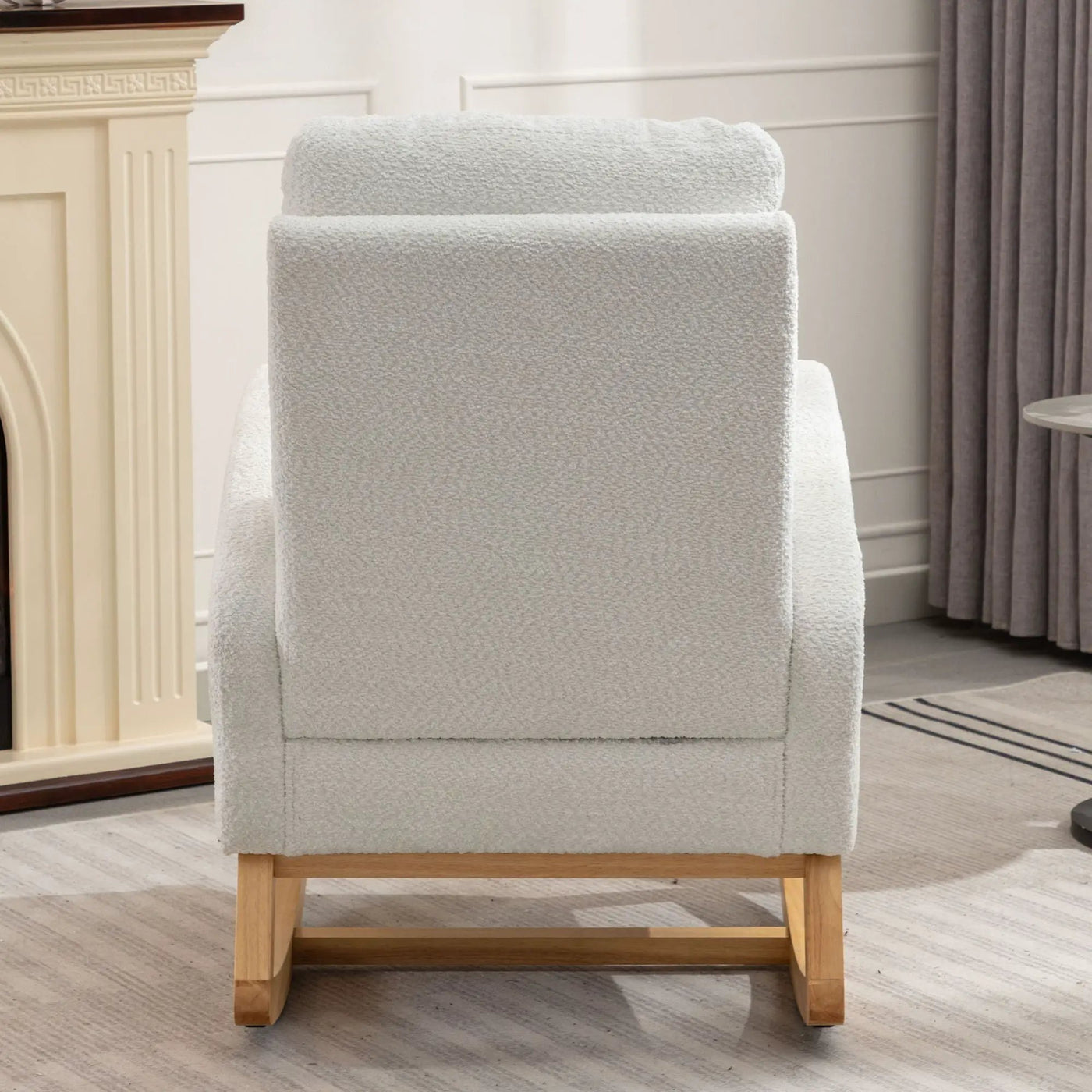 Accent Rocking Chair With Footrest, High Back by HouseOfZazla