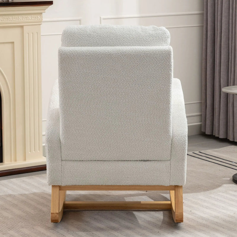 Accent Rocking Chair With Footrest, High Back by Unique Piece Furniture