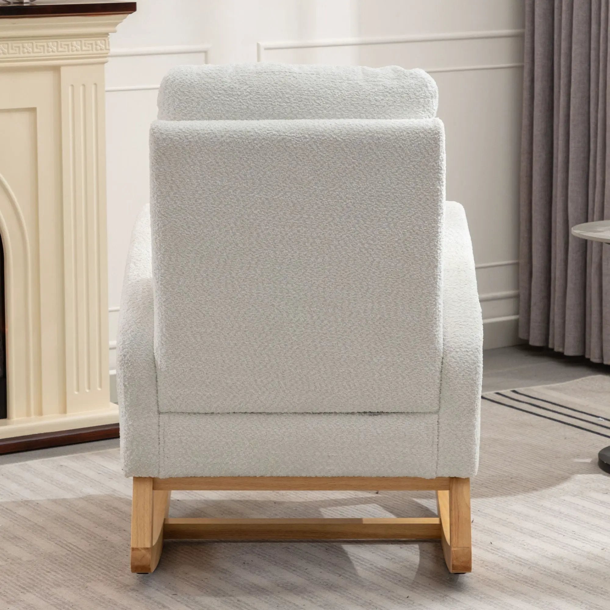 Accent Rocking Chair With Footrest, High Back by Unique Piece Furniture