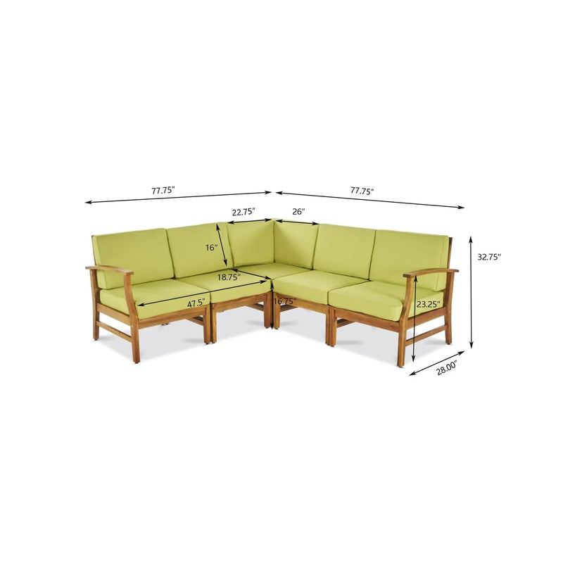 Perla 5-Pcs Sofa Set by HouseOfZazla