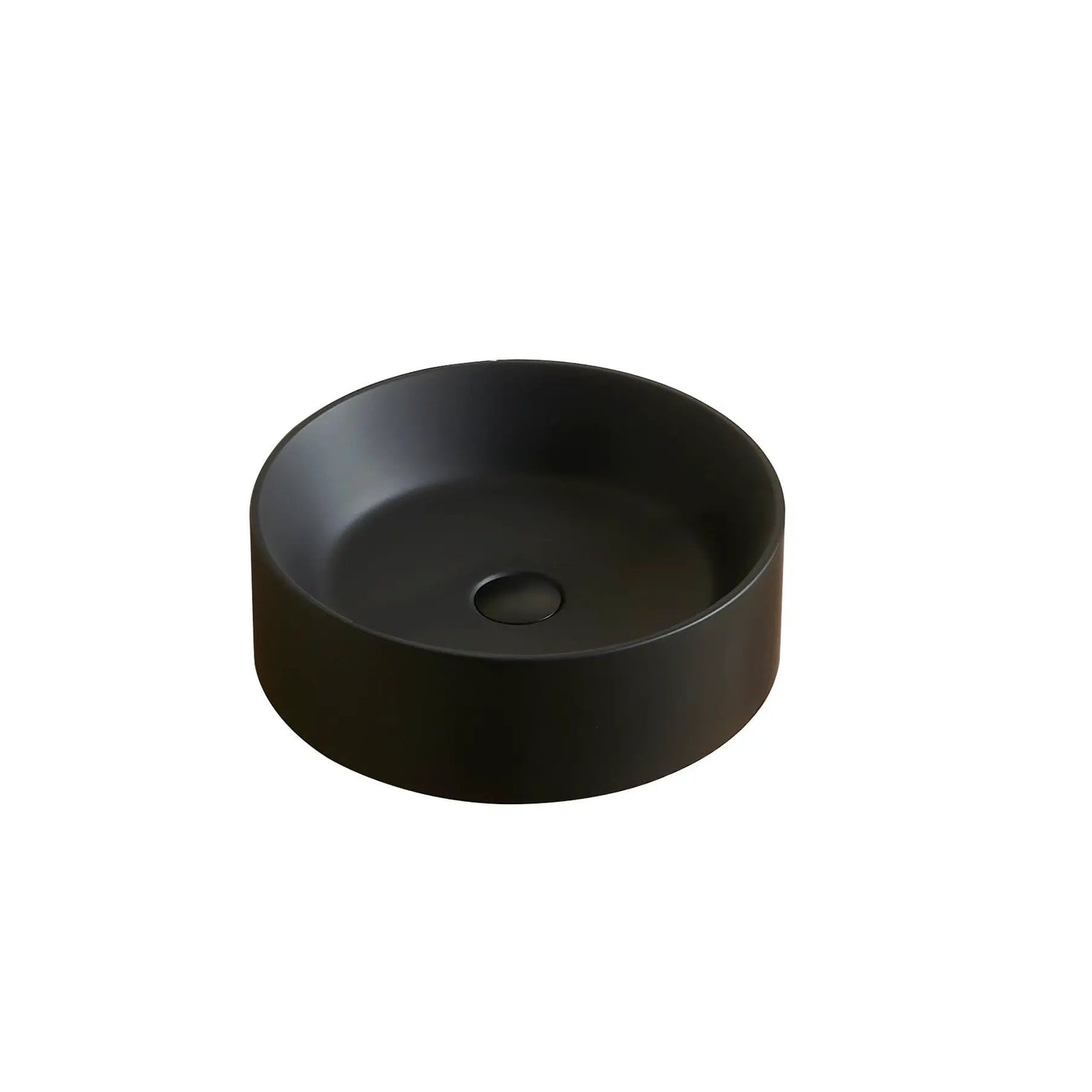 JINBO 16'' Bathroom Round Solid Surface Basin Without Faucet Hole by HouseOfZazla
