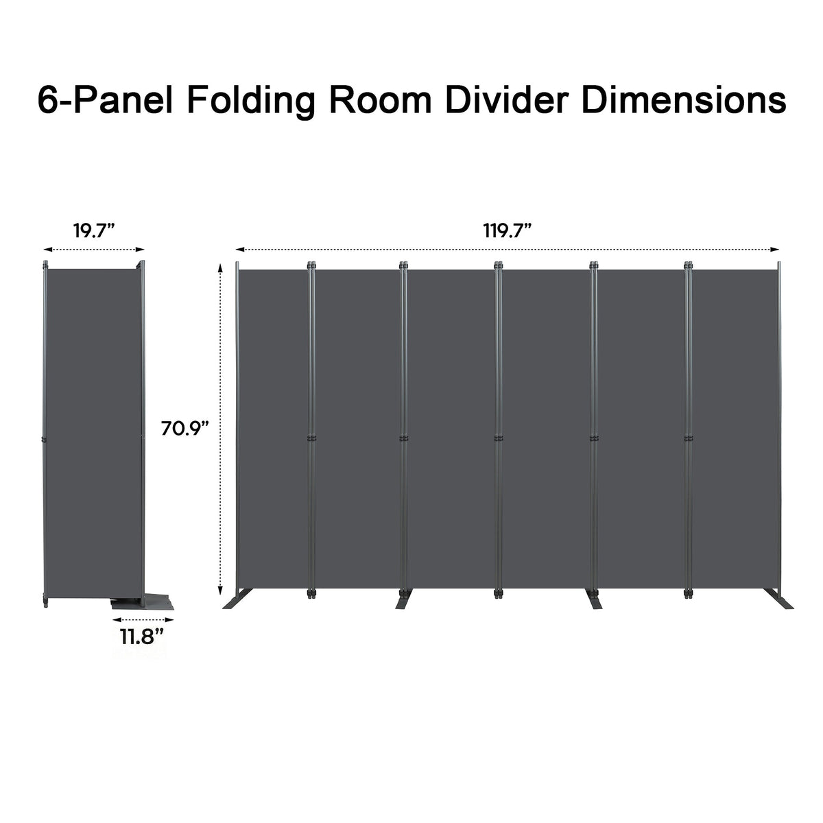 Room Divider 6-Panel - 120" W × 71" H, photo 6 of 9
