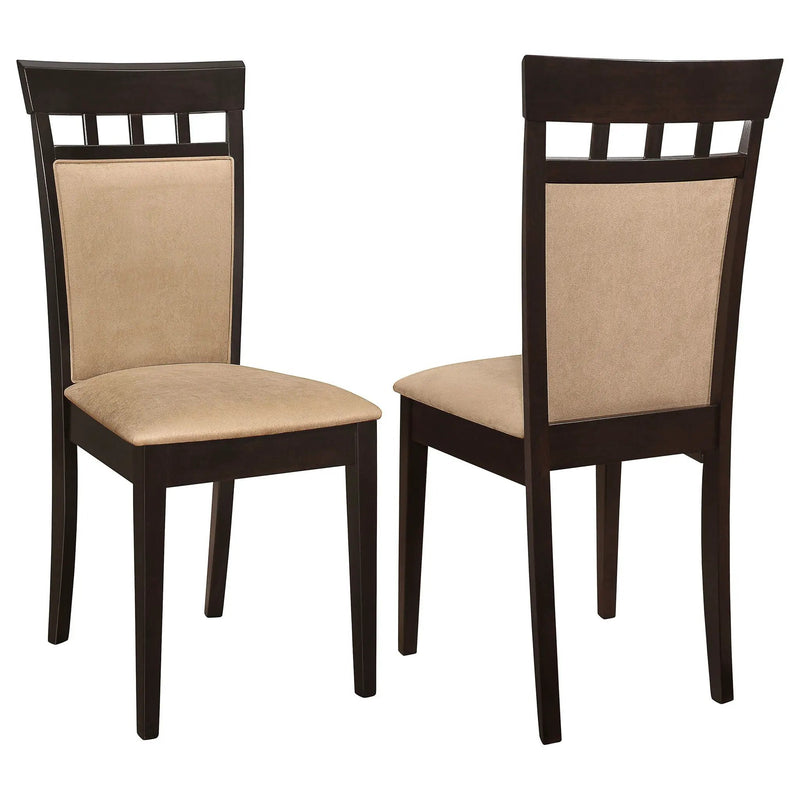 Gabriel Closed Back Dining Side Chair Cappuccino (Set of 2) by Unique Piece Furniture