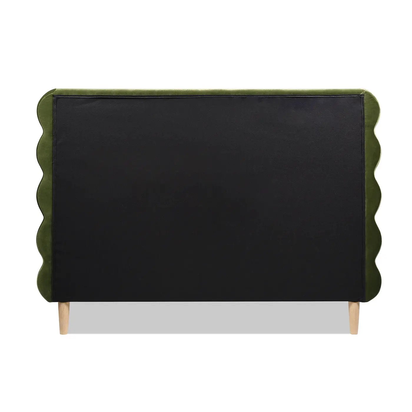 Stockholm - Modern Wavy Headboard Platform Bed by HouseOfZazla