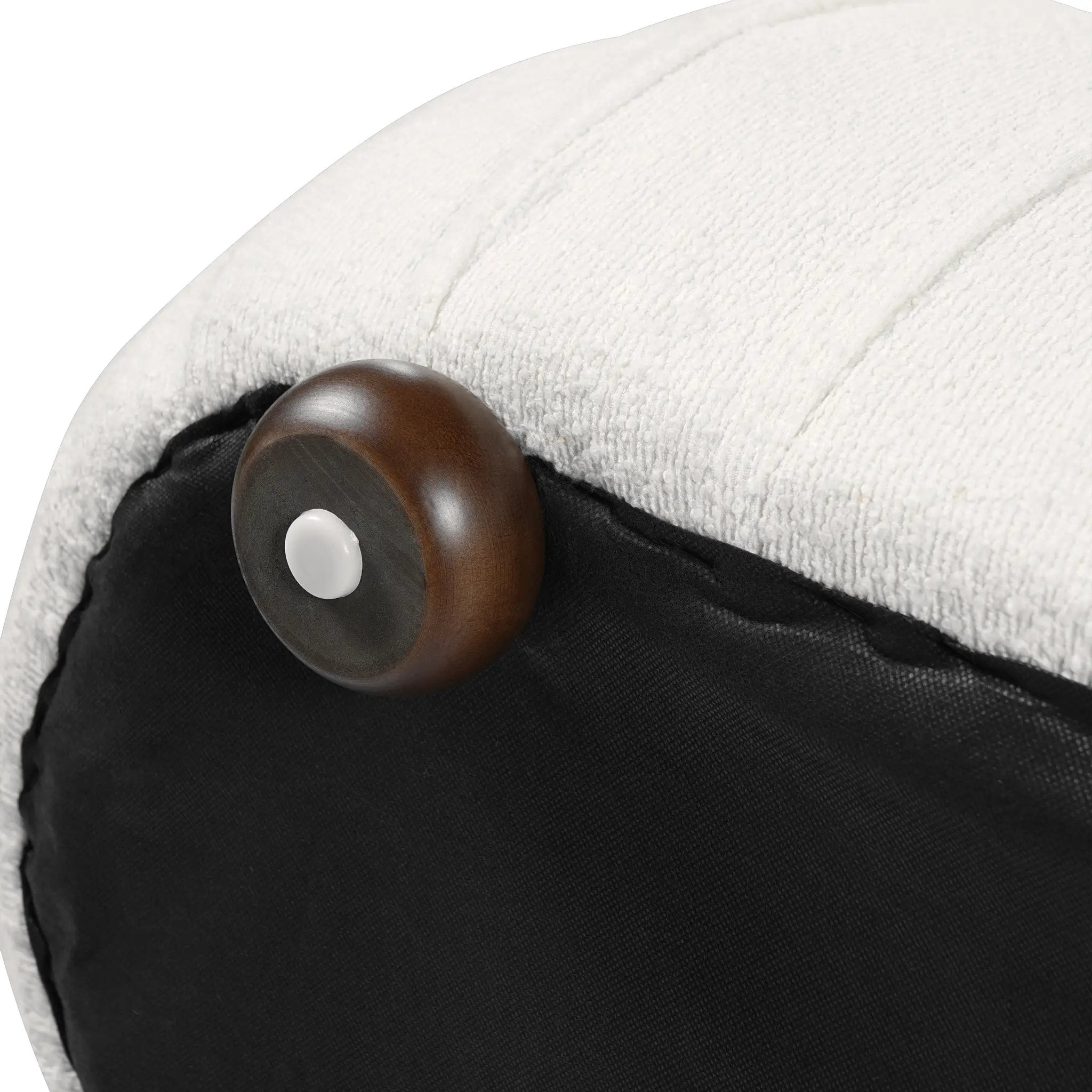 Upholstered Ottoman, Oval Shape by HouseOfZazla