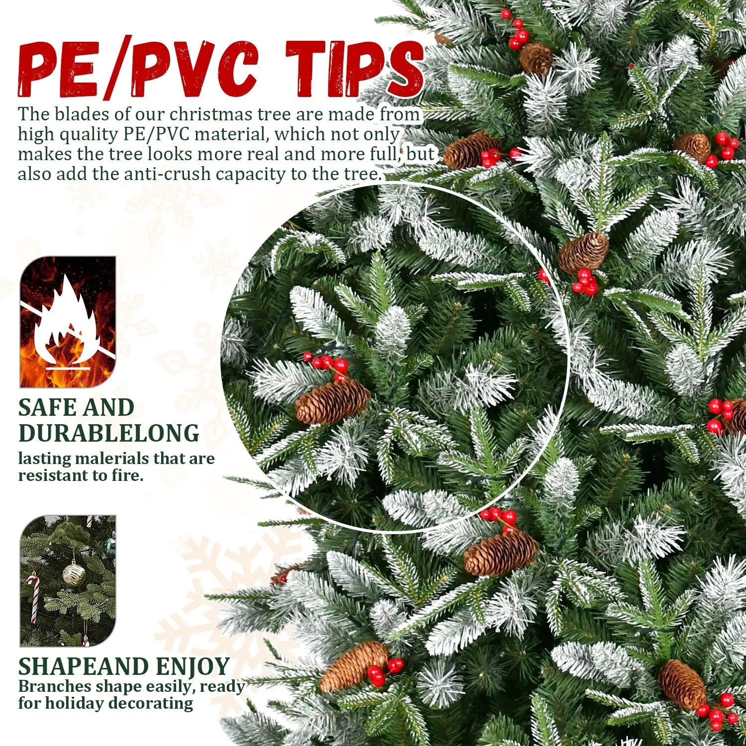 4FT Christmas Tree with 747 Tips by HouseOfZazla