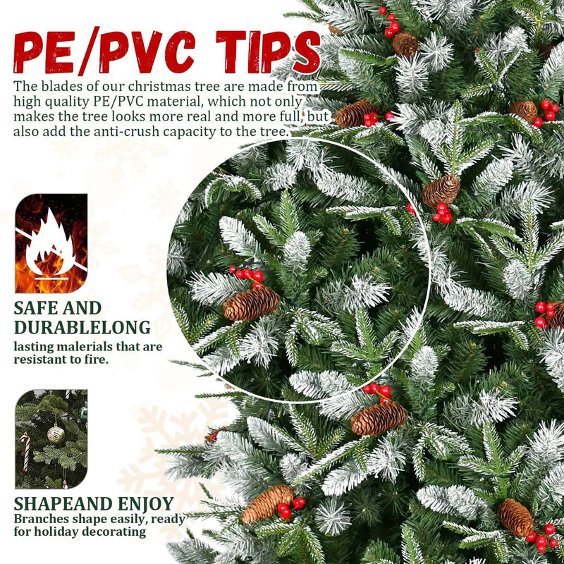 6FT Christmas Tree with 1593 Tips by HouseOfZazla