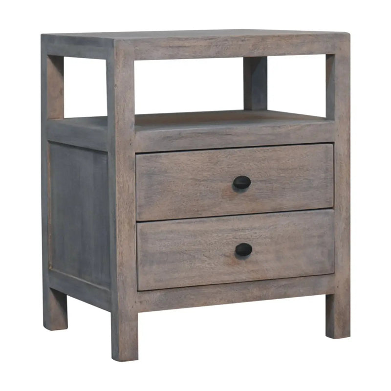Acid Wash 2-Drawer Open Bedside Table by HouseOfZazla